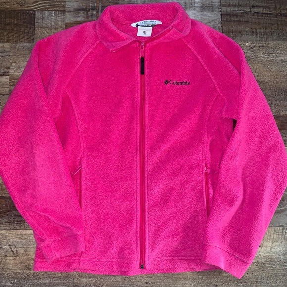 Columbia Other - Columbia pink Zip Up fleece sweater jacket